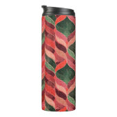 Retro decorative 70s stijl 60s thermosbeker (Geroteerd rechts)