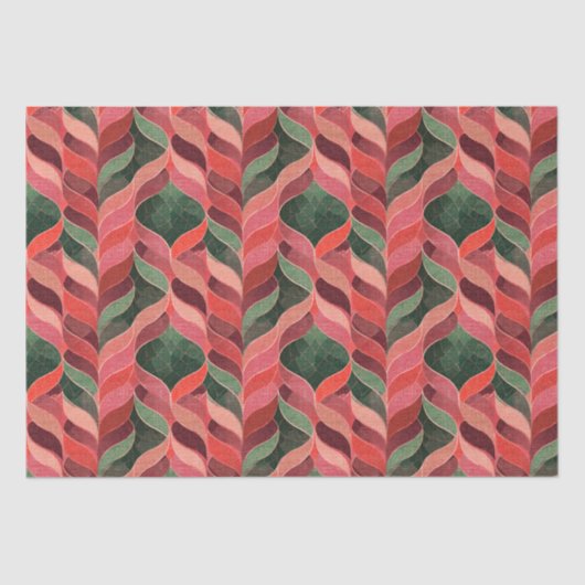 Retro decorative 70s stijl 60s tissuepapier (Voorkant)