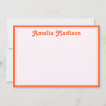 Retro Decorative Minimalist Pink Orange