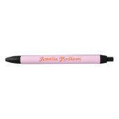 Retro Decorative Pink Orange Pen (Voorkant)