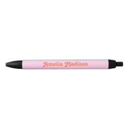 Retro Decorative Pink Orange Pen