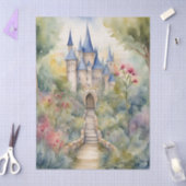 Retro Decoupage Sprookjeskasteel Tissuepapier (Craft)