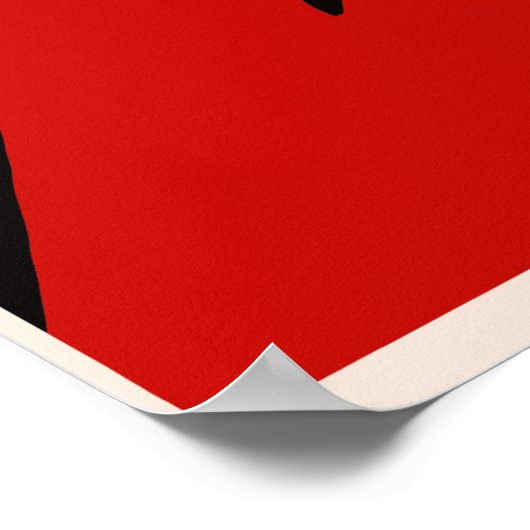 Retro  Deense krant "Belle époque" Poster (Hoek)