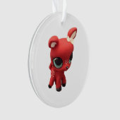 Retro Deer kerstversiering Ornament (voorkant)
