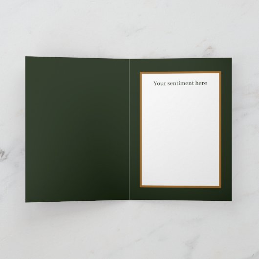 Retro  Deer Voeg sentiment toe Feestdagen Kaart (Binnen)