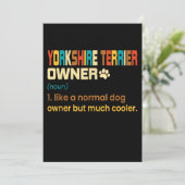 Retro Definition Yorkshire Terrier Owner (Staand voorkant)
