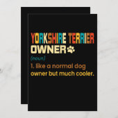Retro Definition Yorkshire Terrier Owner (Voorkant / Achterkant)
