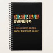 Retro Definition Yorkshire Terrier Owner Planner (Voorkant)