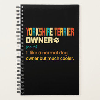 Retro Definition Yorkshire Terrier Owner Planner