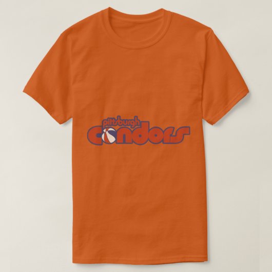 Retro Defunct Pittsburgh Condors Basketball T-shirt (Design voorkant)