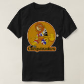 Retro Defunct San Diego Conquistadors Basketball T-shirt (Design voorkant)