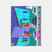 Retro Deken van de Vacht van Kerstmis van de (Voorkant)