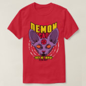 Retro Demon Sphynx Kat T-shirt (Design voorkant)