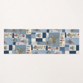 Retro Denim Patchwork Planten en Wildflower Pots Yogamat (Voorkant (horizontaal))