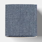 Retro denim textuur bedankdoosjes (Bovenkant)
