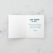 Retro  denken van je hand geschilderd kaart (Binnen)