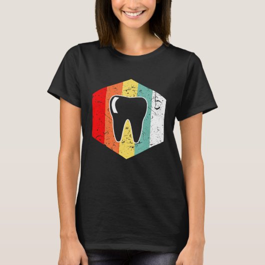 Retro Dental Funny Dentist Cool Gift T-shirt (Voorkant)