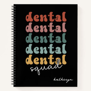 Retro Dental Squad   tandheelkundig team   tandhee Notitieboek