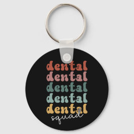 Retro Dental Squad | tandheelkundig team | tandhee Sleutelhanger
