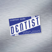 Retro Dentist Magnetic Magnetisch Visitekaartje (Voorbeeld)