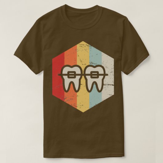 Retro Dentist Orthodontist Grafisch T-shirt (Design voorkant)