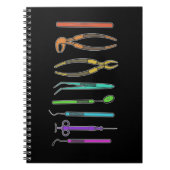 Retro Dentist Tools tandheelkundige assistent tand Notitieboek (Voorkant)