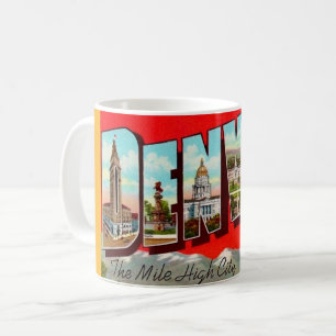 Retro Denver Colorado ansichtkaart Koffiemok