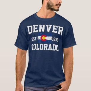 Retro  Denver Colorado Est T-shirt