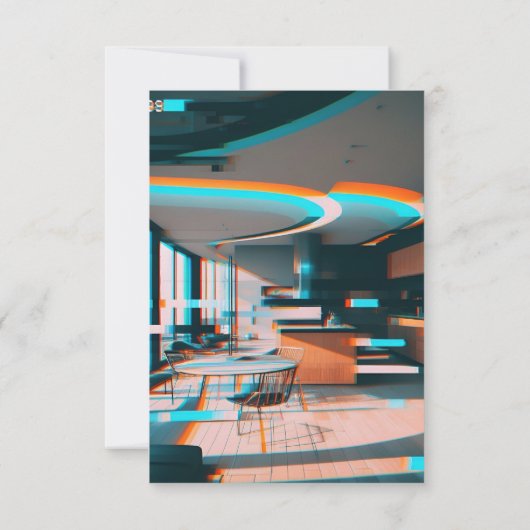 retro dertig 2000s feest 30e verjaardag kaart (Achterkant)