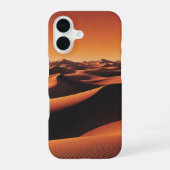 Retro Desert Dunes iPhone 16 Hoesje (Achterkant)