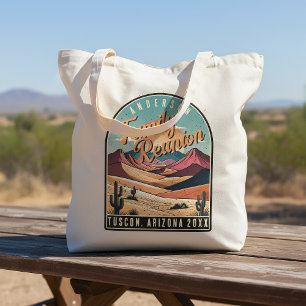 Retro Desert Familie Reünie ID1134 Tote Bag