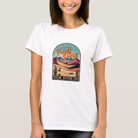 Retro Desert Family Vacation ID1134 T-shirt (Voorkant)