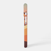 Retro Desert Ripple Landscape iPhone 16 Hoesje (Linkerkant)