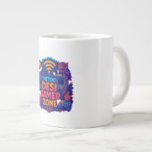 Retro Desi Gamer Zone Mok – Neon Gaming Coffee Cup (Voorkant rechts)