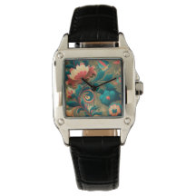  retro design floraal groen