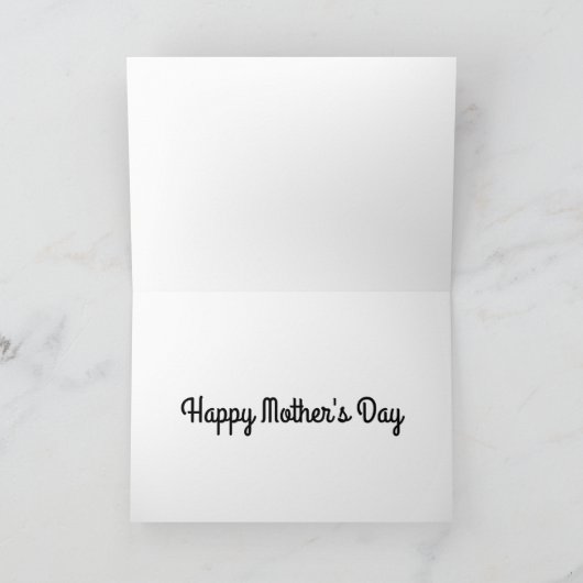 Retro Design Mustang Wenskaart Bedankkaart (Binnen)