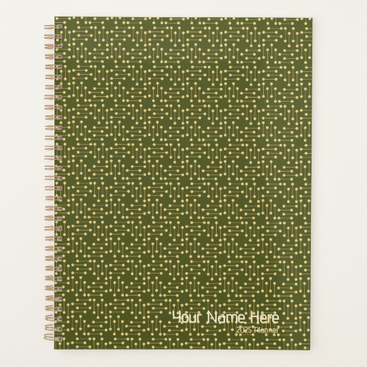 Retro Design: niet-gedateerde planner en kalender (Voorkant)