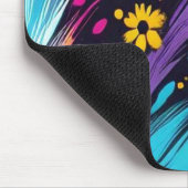 Retro Design on a 1970's Thick Computer Mousepad Muismat (Hoek)