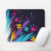 Retro Design on a 1970's Thick Computer Mousepad Muismat (Met muis)