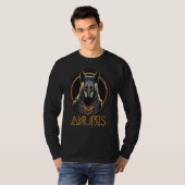  retro design Oude Egyptische god Anubis T-shirt (Voorkant volledig)