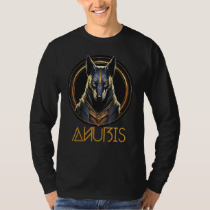  retro design Oude Egyptische god Anubis T-shirt