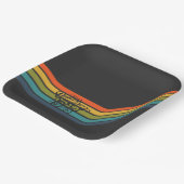 Retro design papieren borden uit 1978 bordje (Gebogen)