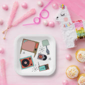 Retro-design Papieren Bordje (Feest)