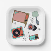Retro-design Papieren Bordje (Voorkant)