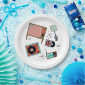 Retro-design Papieren Bordje (Feest)