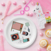 Retro-design Papieren Bordje (Feest)