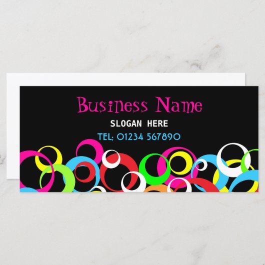 Retro Design Rack-Kaart (Voorkant / Achterkant)