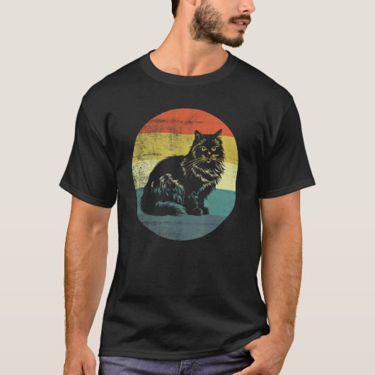 Retro Design Ragamuffin Kat T-shirt (Voorkant)