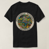Retro Design Research Volunr Psychedelic T-shirt (Design voorkant)