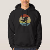 Retro Design Ski Gift Throwback Downhill Skier Hoodie (Voorkant)